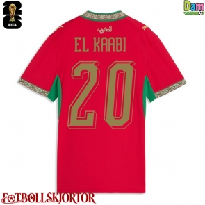 Marocko Ayoub El Kaabi #20 Hemmatröja Dam VM 2026 Kortärmad